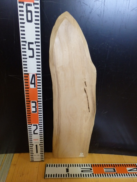 e2070655 桐●約58.7cm×1.5cm☆無垢板1枚板 木材 板 DIY 板材 天板 棚板 テーブル 看板 花台など種類豊富!拍卖