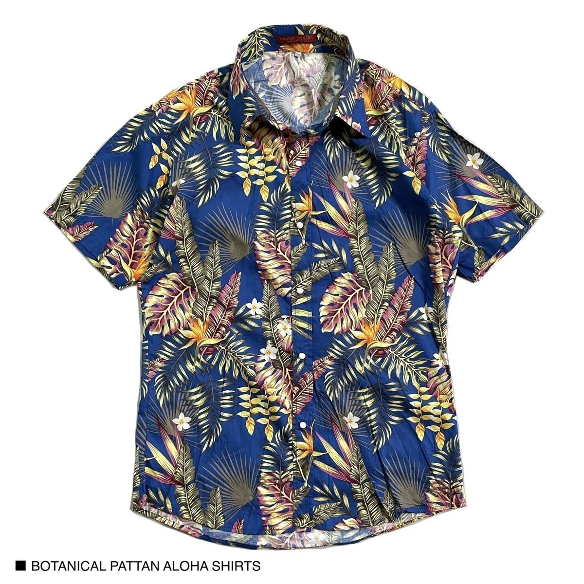 新品 植物柄 ボタニカル柄 アロハシャツ 半袖 シャツ アメカジ拍卖