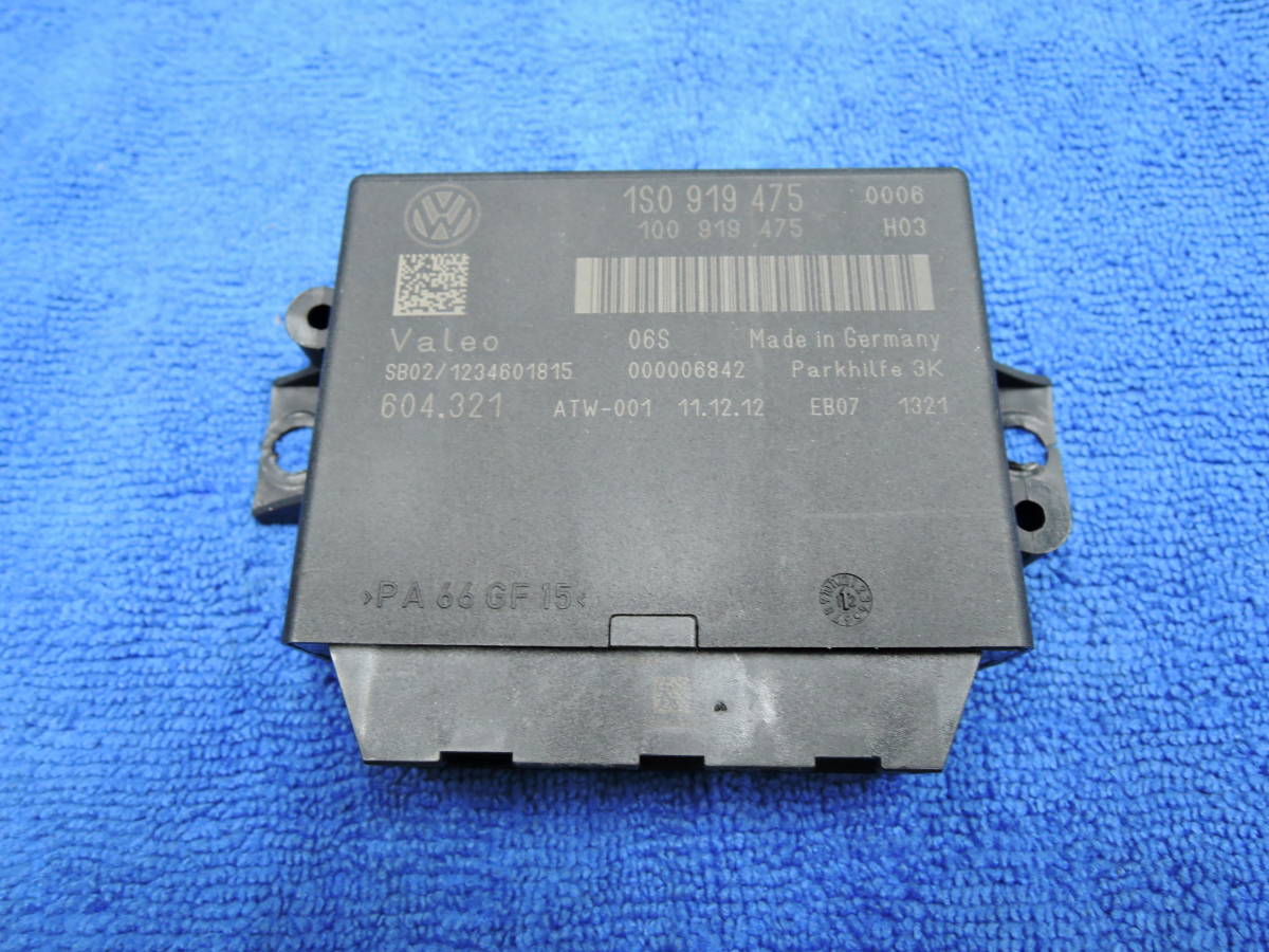 DBA-AACHY VW ワーゲン UP! アップ 純正 GTI コンピューター 1S0 919 475 CPU パーキング モジュール 【動作車両】 VW-4329拍卖