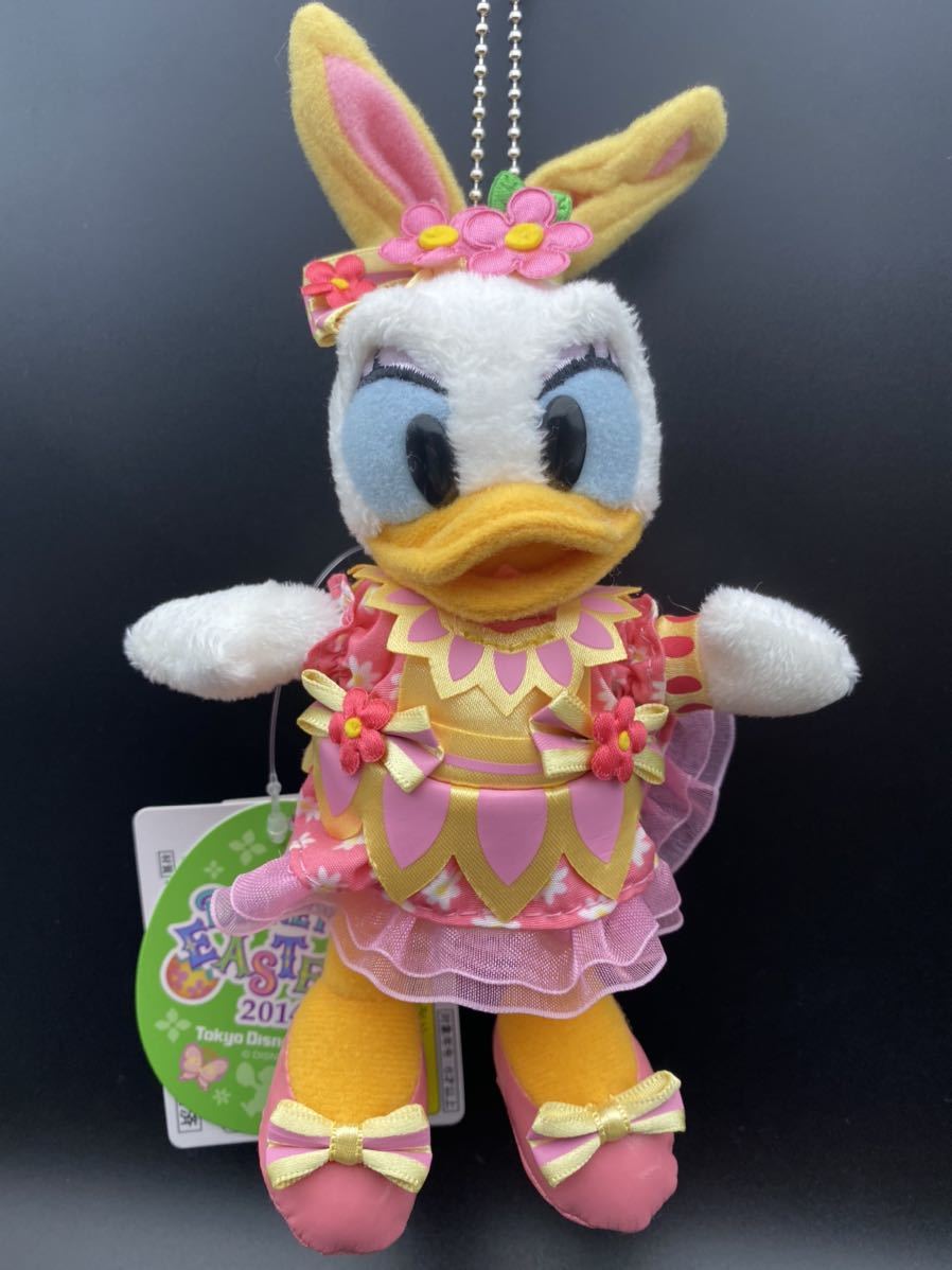 174 イースター2014 デイジー ぬいぐるみバッジ TDS TDL TDR ディズニーランド バッチ 未使用 タグ付き ぬいば拍卖
