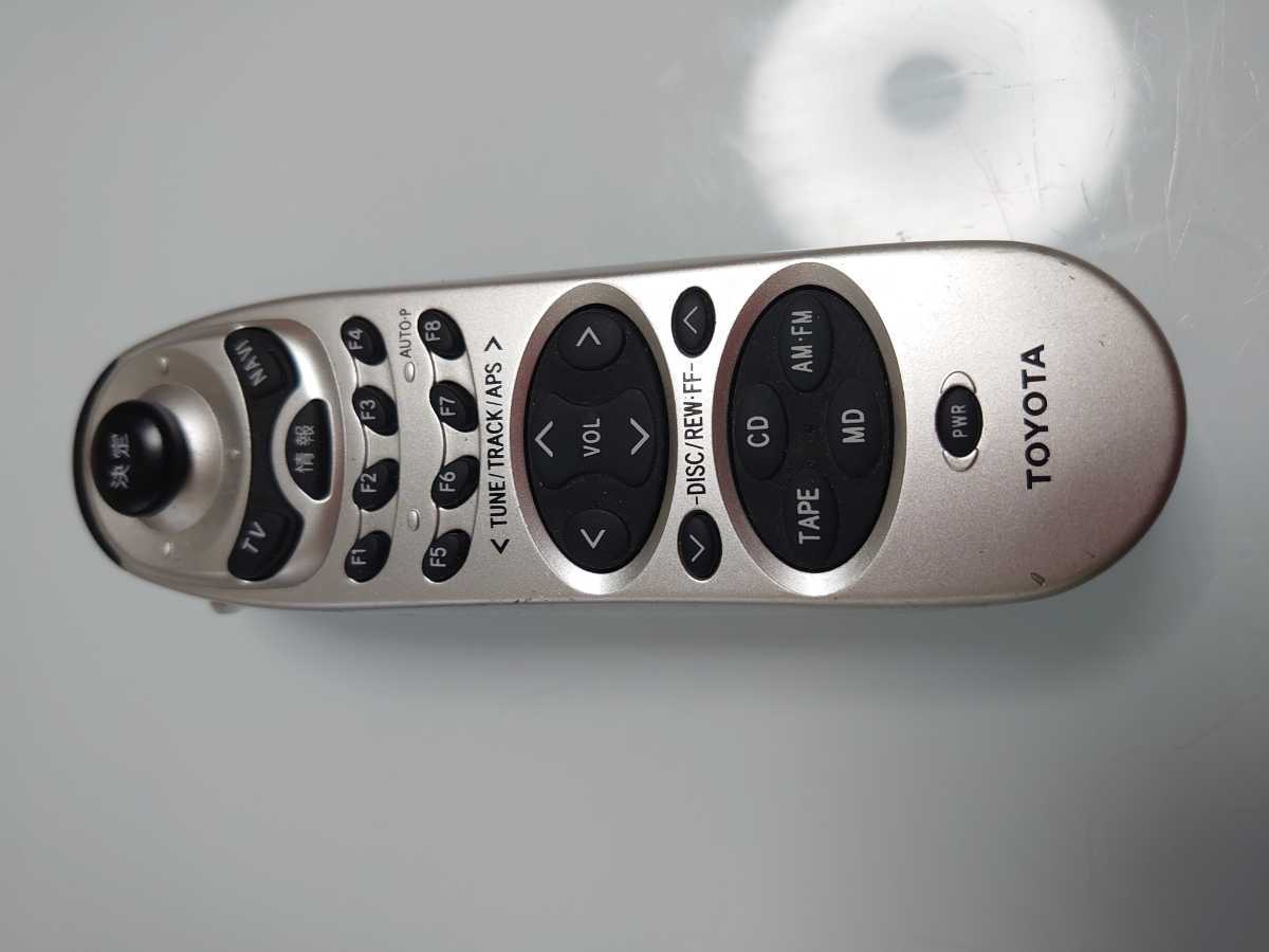 トヨタ純正ナビ AVシステム用 08542-00090(CY-KS0950C) ナビ オーディオ用 リモコンのみ 作動確認済み 保証なし ジャンク 扱い 拍卖