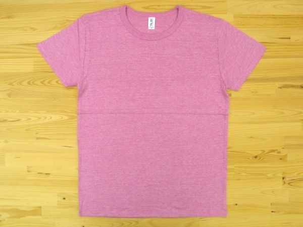TRUSS TCR-112 トライブレンド Tシャツ 4.4oz XLサイズ 1枚 17ヘザーピンク無地 業者様歓迎 ネコポス350円発送可 杢ピンク拍卖