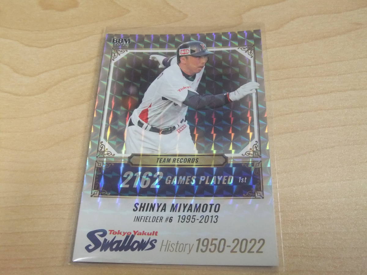 即決  2022 BBM東京ヤクルトスワローズヒストリー ヤクルト パラレルカード 宮本慎也 06/75 ジャージ№拍卖