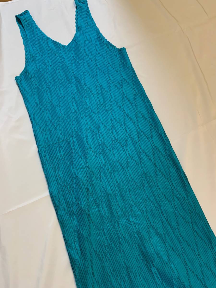 im product エプロン ワンピース エメラルドグリーン アーカイブ archive イッセイミヤケ ISSEY MIYAKE プリーツプリーズ PLEATS PLEASE拍卖