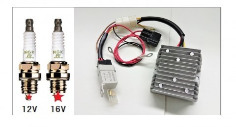 YAMAHA DX250 RX350 RD250 RD350 '70-'75 ポイントモデル用 イグニッション 16V ブースター キット (16V-RD250)拍卖