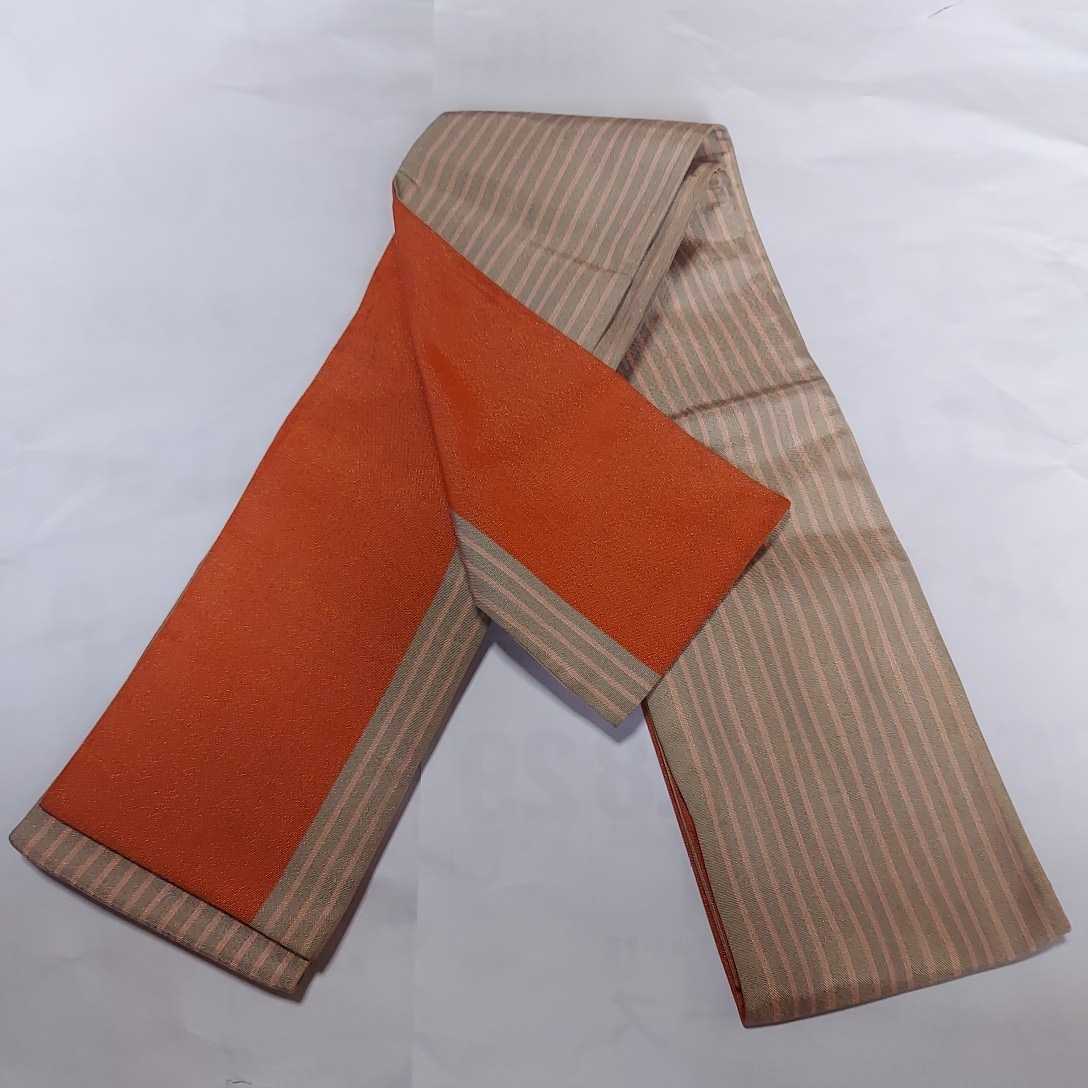 はんはばおび 正絹半幅帯 西陣織半幅帯 ラメ使いの半幅帯 羽織下に向く半幅帯拍卖