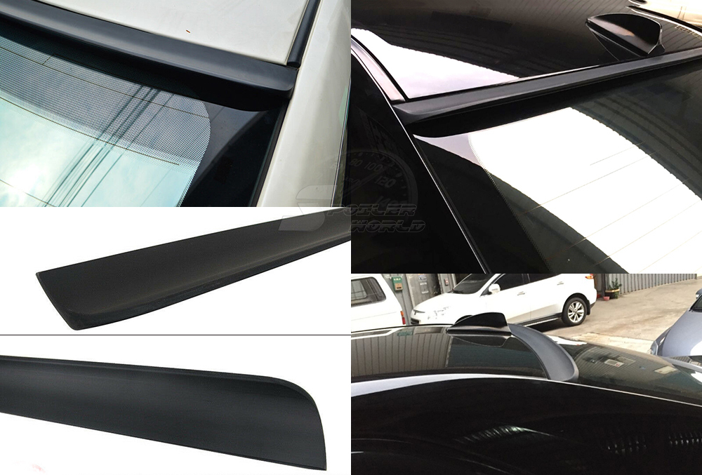 素地 艶消黒 BRS リアルーフスポイラー ボルボ S60 1代目 セダン 2000-2009 (H12 - H21) 汎用 PVC PUF ウイング スポイラー 拍卖