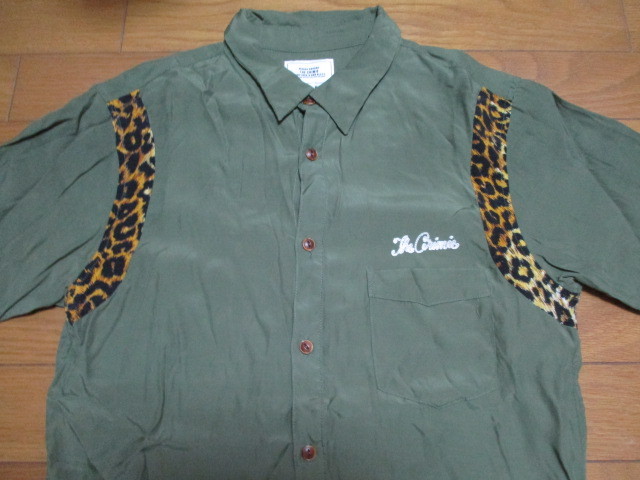 THE CRIMIE 半袖 シャツ Mサイズ 刺繍 レオパード 豹柄 切替 クライミー拍卖