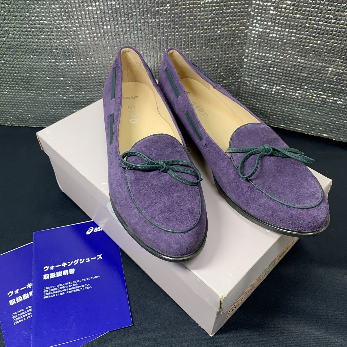 ★美品 Asics アシックス ジーロ レディース ウォーキング WG172S 天然皮革 GIRO シューズ パンプス 24.5cm 外箱付き 使用数回★拍卖