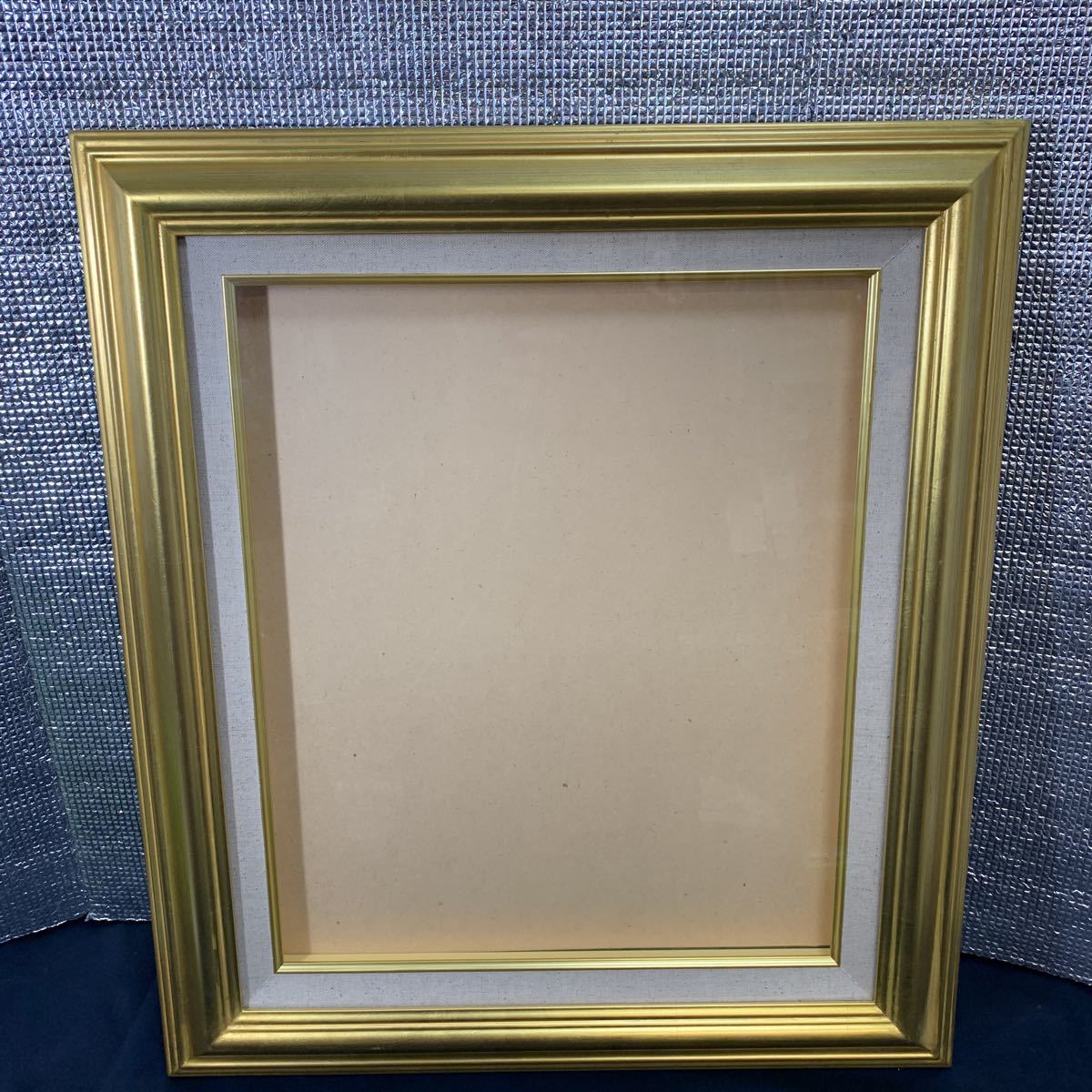 ★大阪堺市/引き取り可★油絵 額 金縁 木製 約横53.5cm×縦61.5cm キャンパス 油彩 インテリア ゴールドフレーム 額縁 飾り コレクション★拍卖