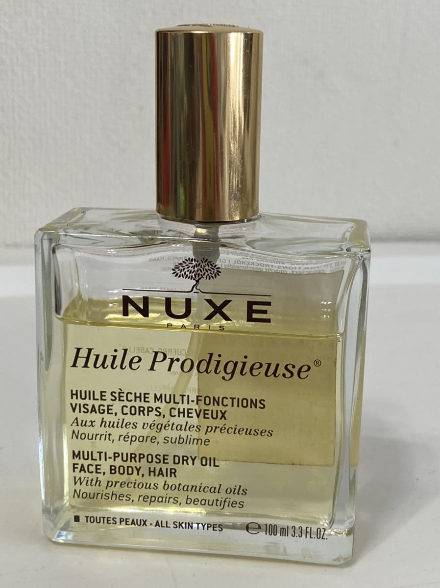 ■NUXE ニュクス プロディジューオイル 100ml■ 保湿オイル/ 顔・体・髪用 残量多め ヘア ケア ボディ フェイス ②拍卖