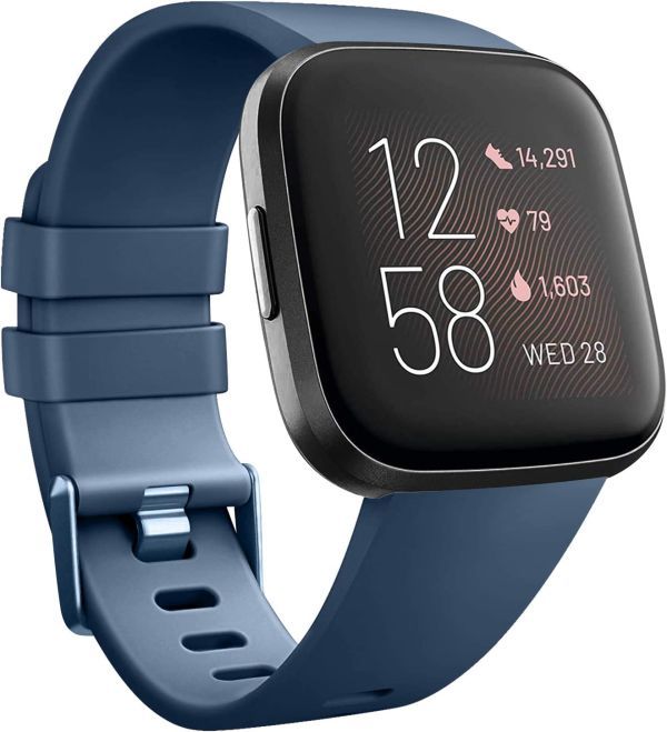 Fitbit Versa / Versa2 / Versa Lite バンド 交換ベルト 柔らかいシリコン製 スポーツに最適!ブルーL E436!送料無料!拍卖