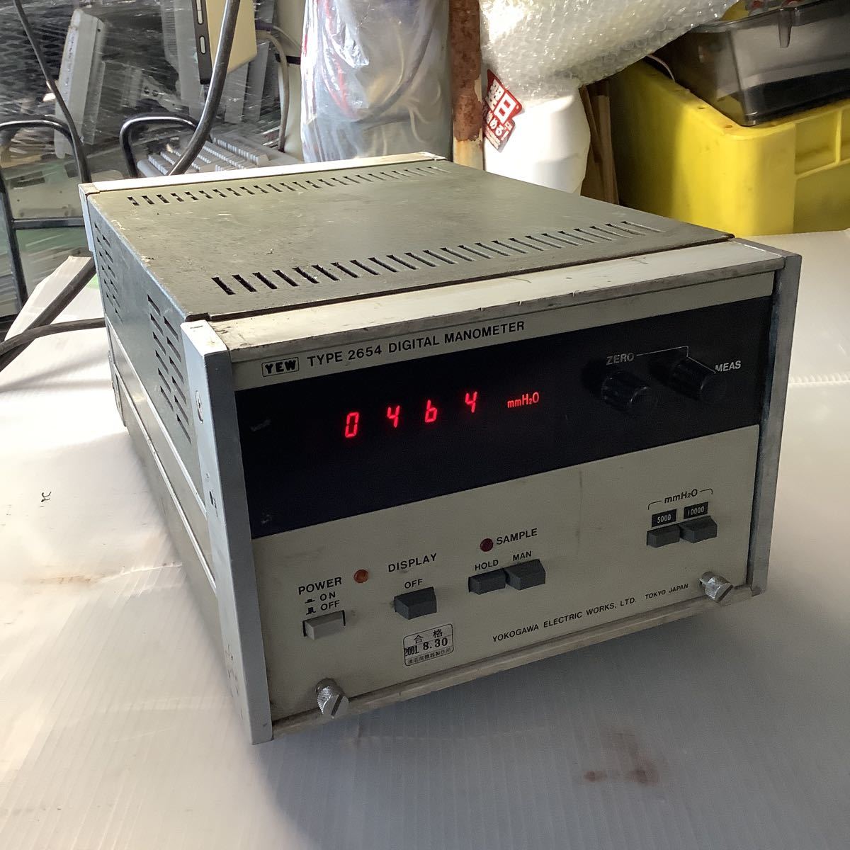 YOkOGAWA製 デジタルマノメーター ガス測定器mmH2 O 中古品ジャンク拍卖