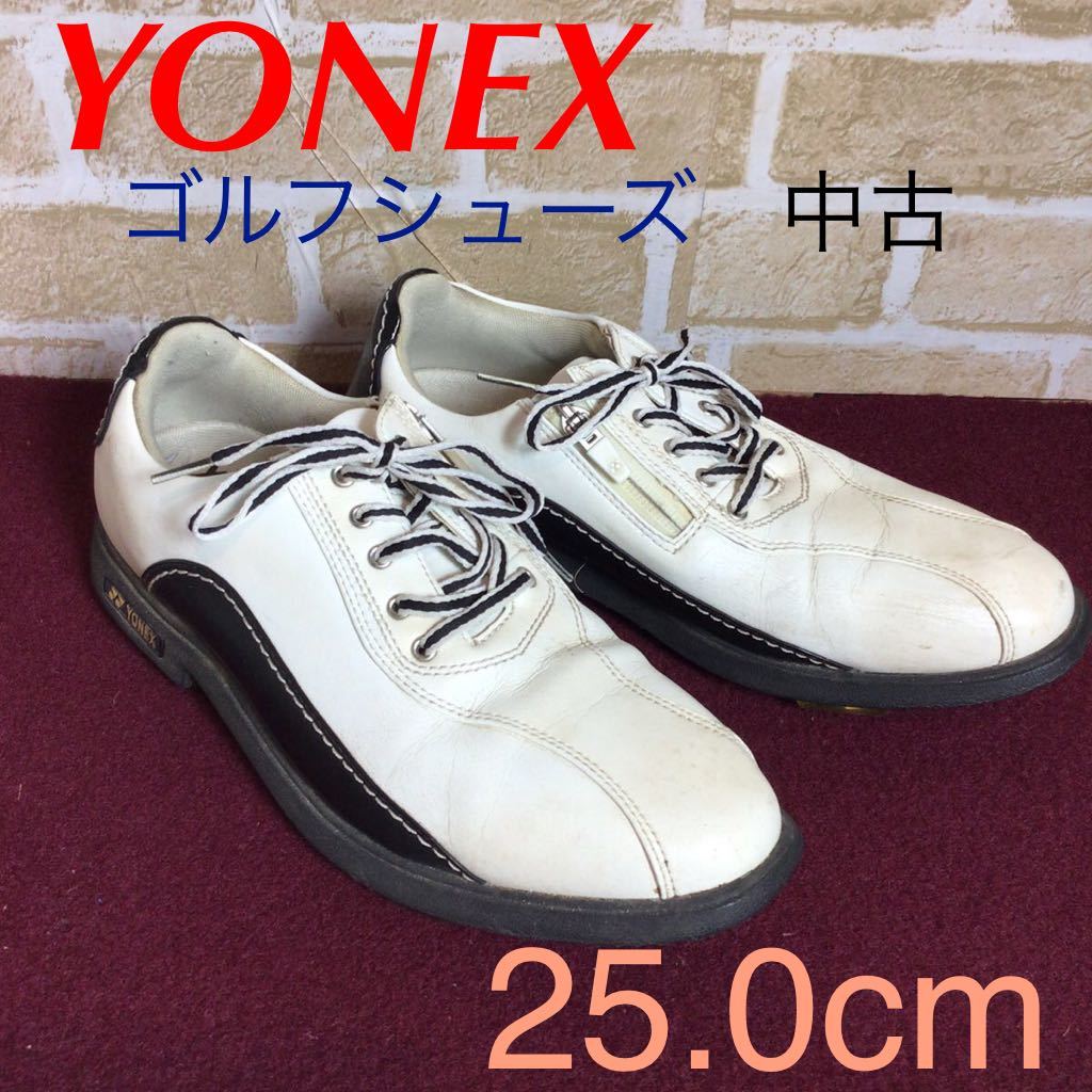【売り切り!送料無料!】A-230 YONEX!ゴルフシューズ!白!スパイク!ゴルフ!趣味!ビジネス!付き合い!スポーツ!中古!!拍卖