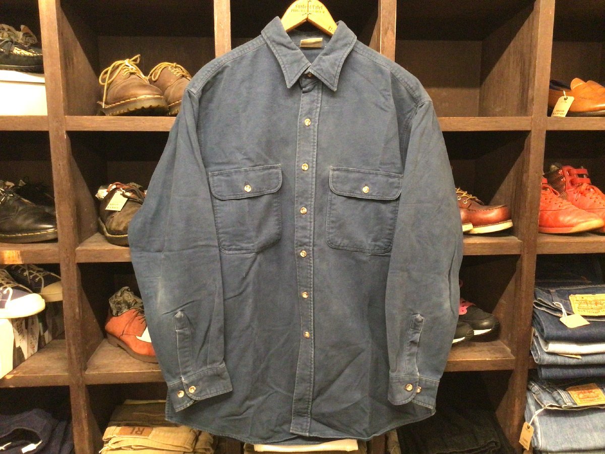 80'S FIELD STREAM FLANNEL SHIRT SIZE L? フィールド ストリーム フランネル シャツ 半袖 ネル拍卖