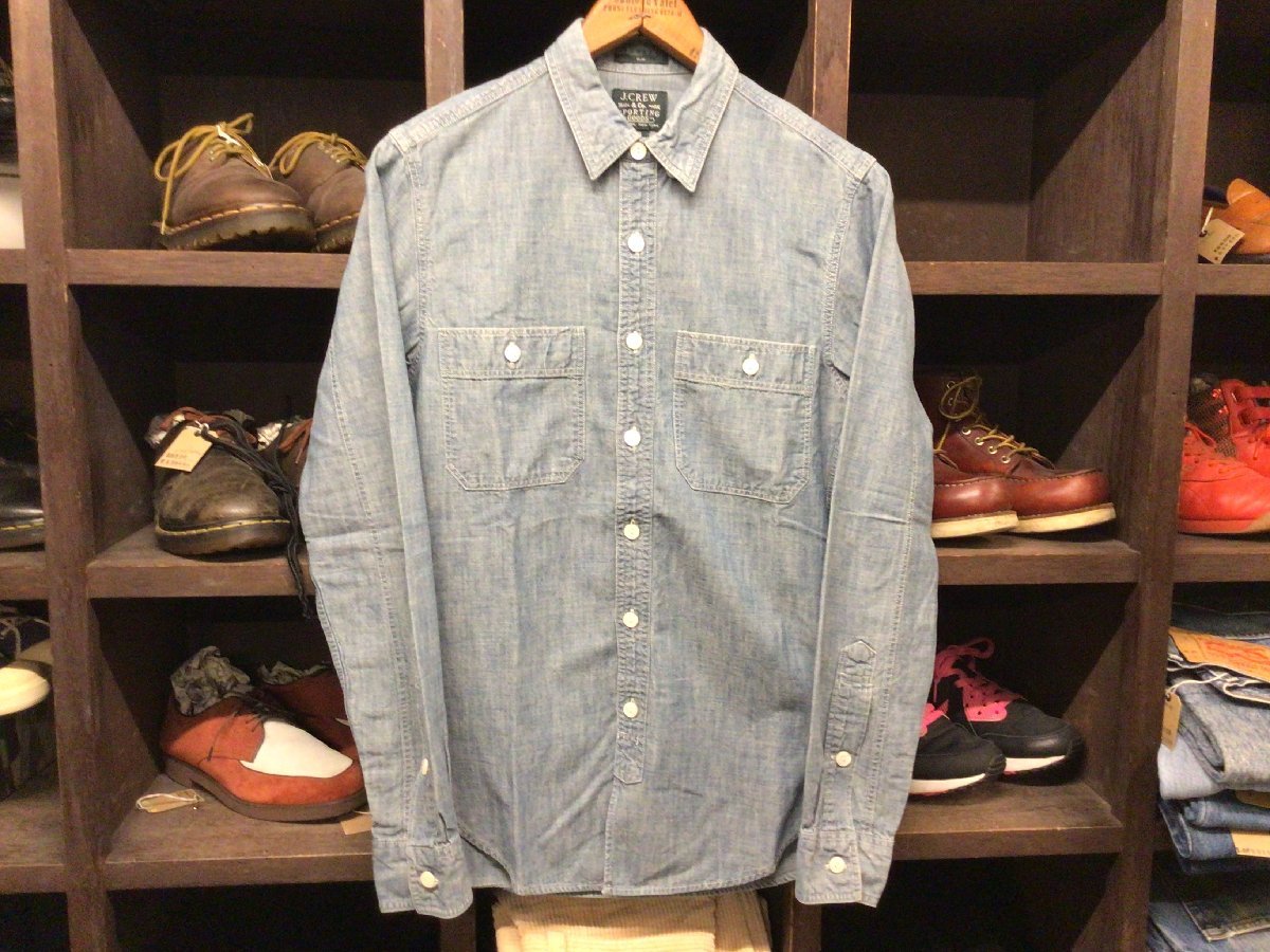 J.CREW B.D CHAMBRAY SHIRT SIZE XS ジェイクルー ボタンダウン シャンブレー シャツ 長袖拍卖