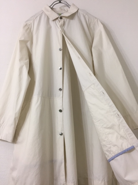 パラスパレス ステンカラー コート 羽織り バックプリーツ Aライン Pal'las Palace 日本製 3拍卖