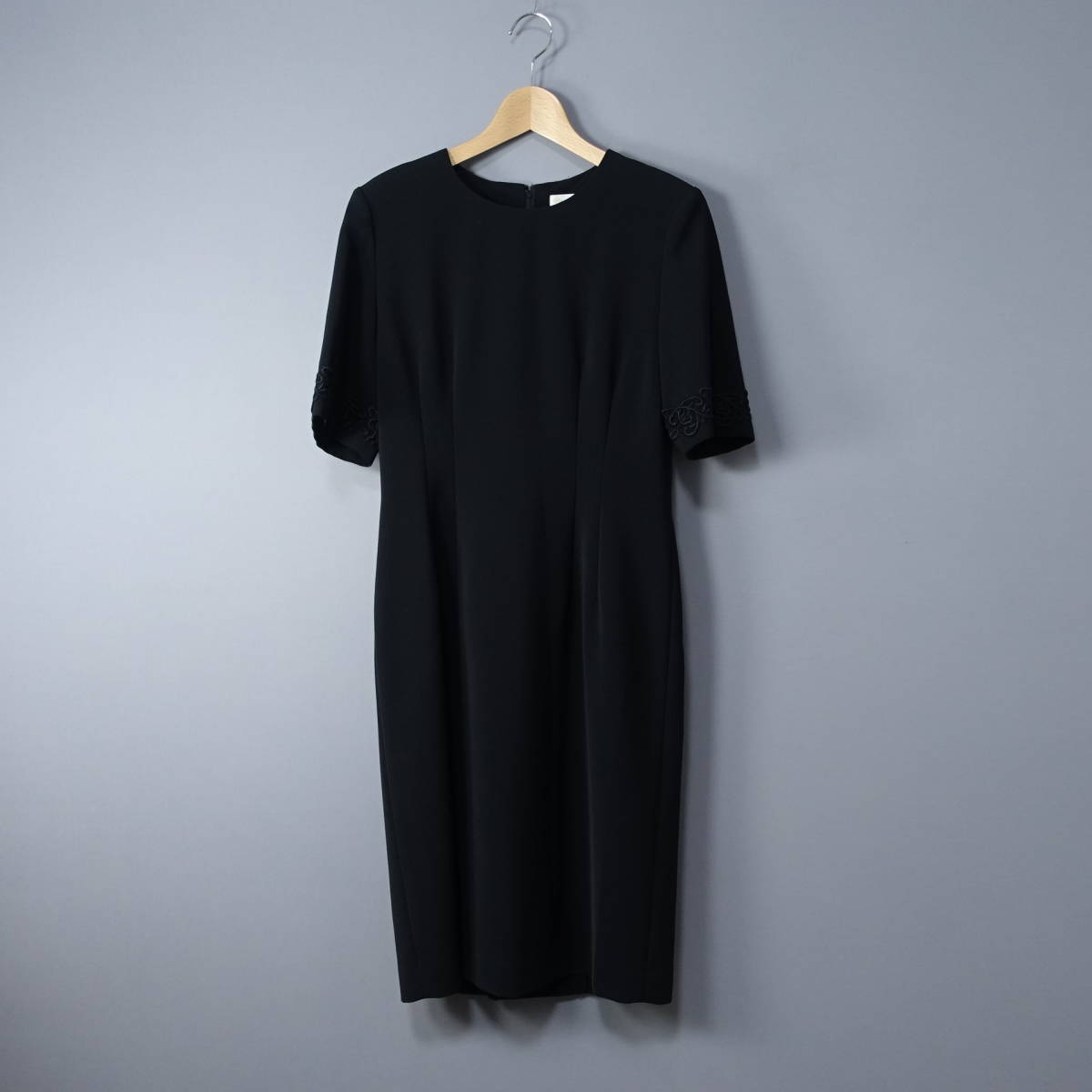 美品*OTTO collection/オットーコレクション/9/バックジップワンピース/ブラック/レディースM相当拍卖