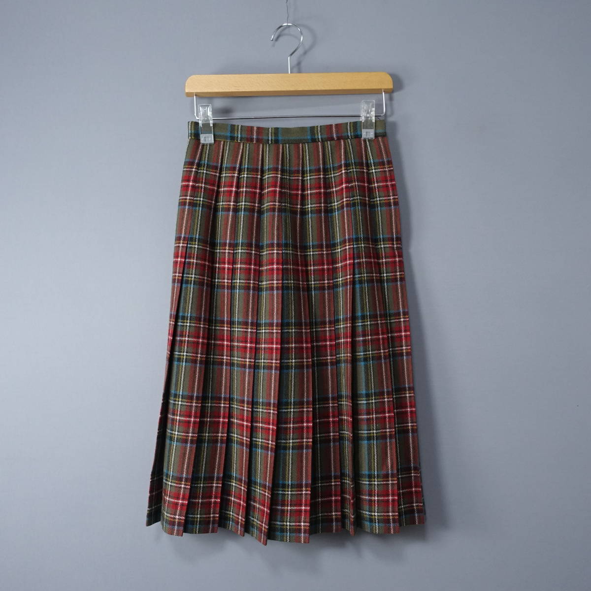 MCGREGOR/マクレガー /63-90/チェック/ウールスカート/マルチカラー/レディース/プリーツ拍卖