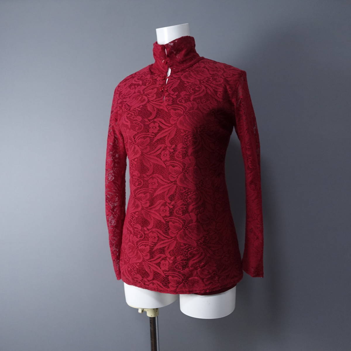 otto/オットー/L/花柄ブラウス/レッド系/赤系/レディース/長袖/カットソー拍卖