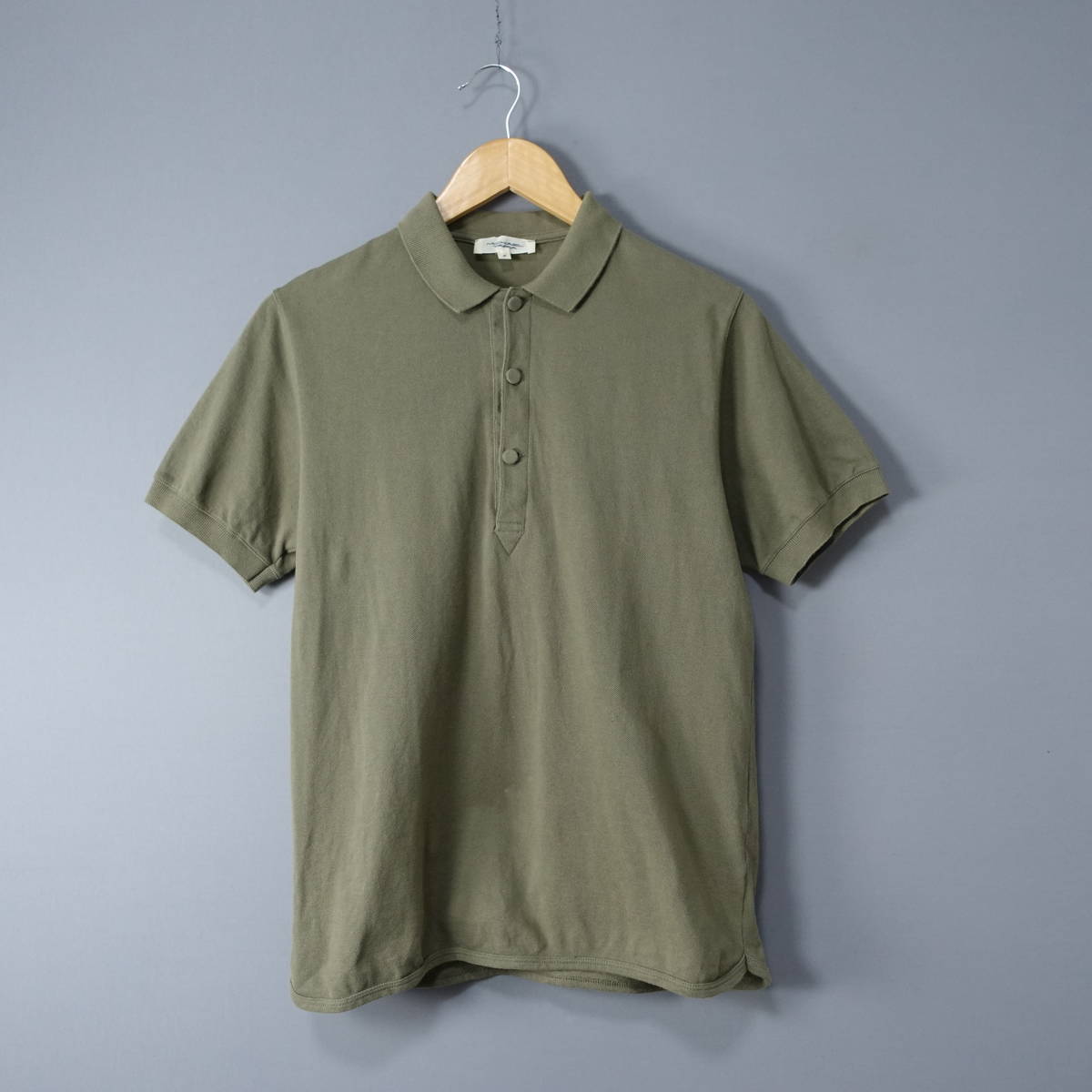 MICHAEL TAPIA/マイケルタピア/S/フランス製/ポロシャツ/カーキ/メンズ/トップス/シャツ拍卖