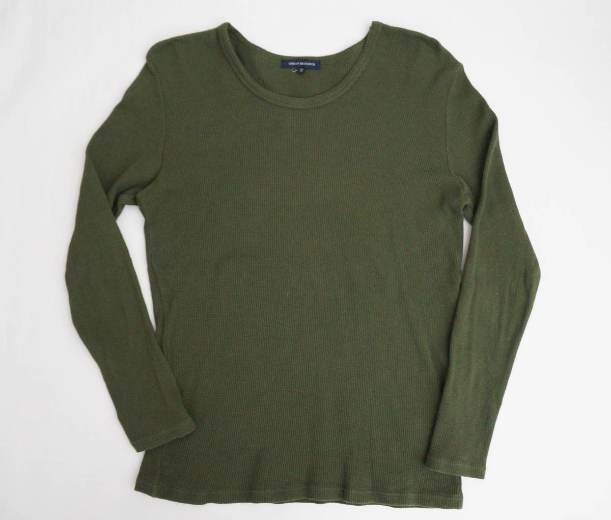 URBAN RESEARCH アーバンリサーチ コットンニット 38 M カーキ 綿100%拍卖