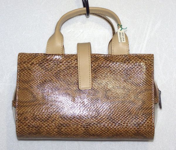 DELCONTE(デルコンテ) パイソン コスメ ハンドバッグ 810350-111B09拍卖