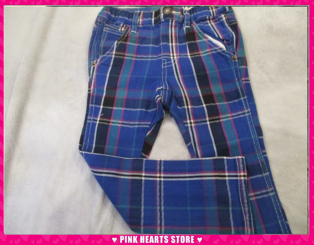 新品キッズ◇F.O KIDS(エフオーキッズ)チェックスキニーパンツ ストレッチ入り 100cm 49-7811拍卖