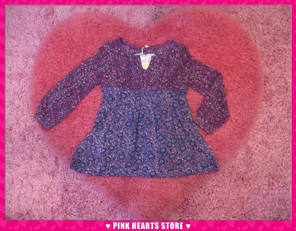 新品キッズ◇値下げ!!RASTA 小花長袖チュニックワンピース 90cm 48-9564拍卖