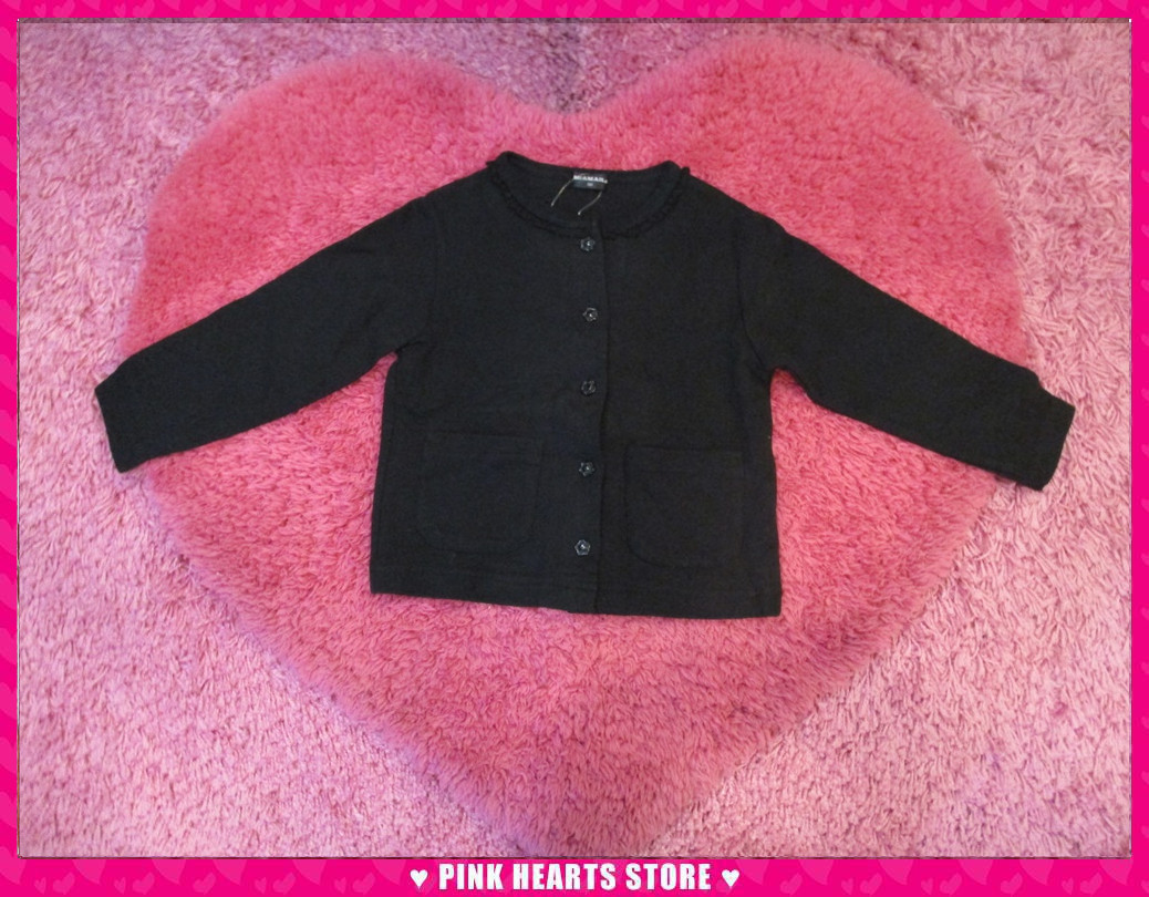 新品キッズ◇mia mail(ミアメール)お花ボタンカーデ 100 06-294拍卖