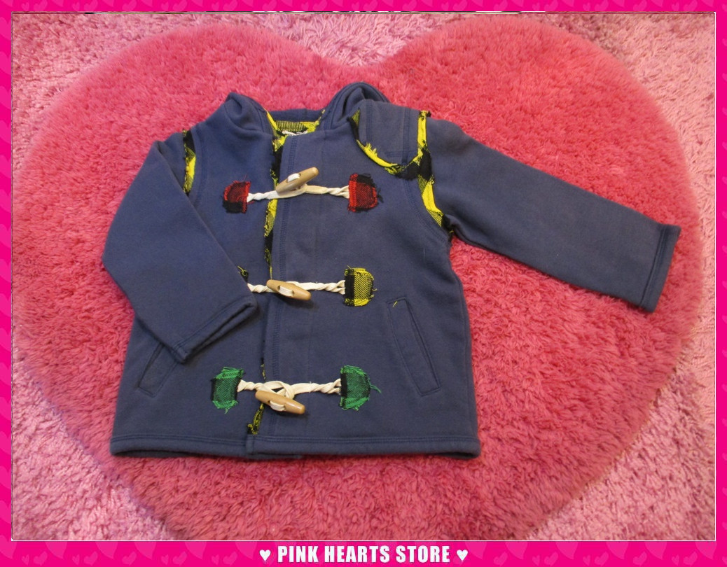 新品キッズ◇値下げ!!CHILD CHAMP(チャイルドチャンプ)裏毛ダッフルジャケット 紺 90cm 67-9762拍卖