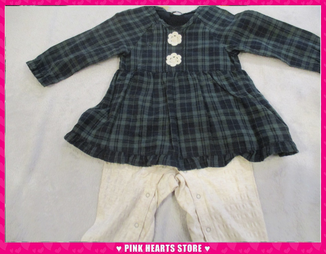 新品キッズ◇訳あり mia mail(ミアメール)ワンピース型ロンパス 花モチーフ 80cm 06-2132拍卖