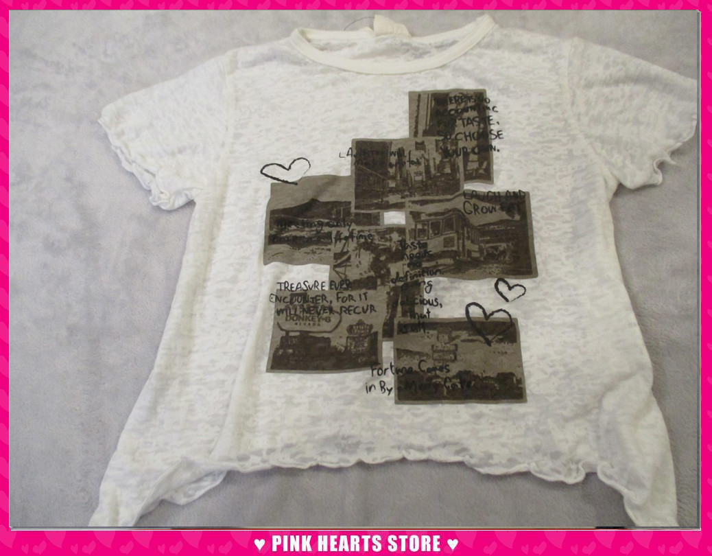 新品キッズ◇Donkey Jossy(ドンキージョシー)フォトプリント透かし地半袖Tシャツ オフホワイト 120cm 06-2790拍卖