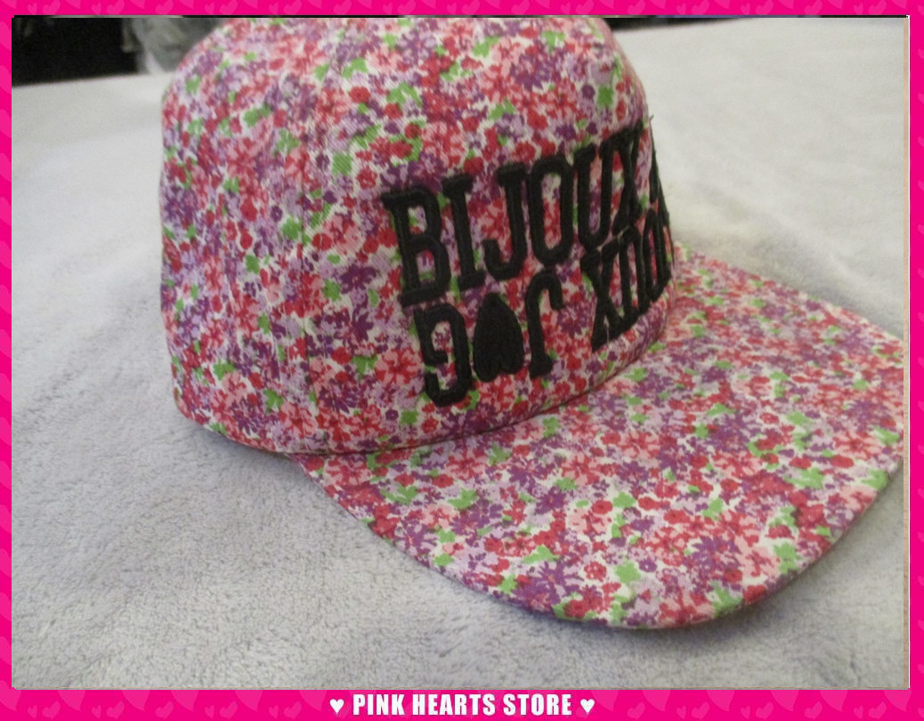 新品キッズ帽子◇BIJOUX GIRL(ビジューガール)小花柄 刺繍キャップ M(52-56cm) 56-51251拍卖