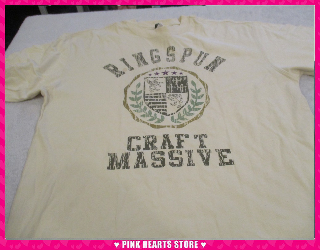 新品メンズ◇訳ありFring spun ロゴ半そでTシャツ M(大きめ) 03-01拍卖