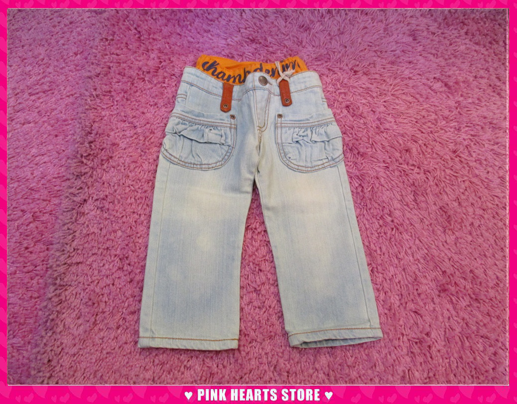 新品キッズ◇値下げ!!CHILD CHAMP(チャイルドチャンプ)8分丈デニム 100 67-9771拍卖