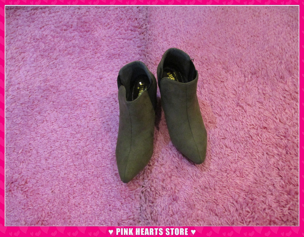 新品レディース靴◇値下げ!!サイドゴアショートブーツ カーキ Lサイズ 68-292拍卖