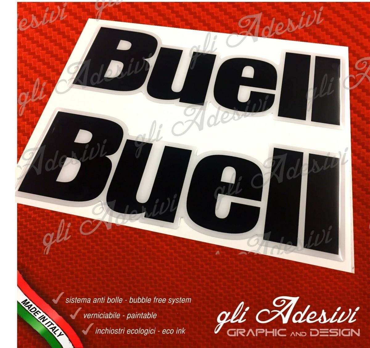 海外 限定品 高品質 送料込み ビューエル BUELL 3D ステッカー セット 94拍卖