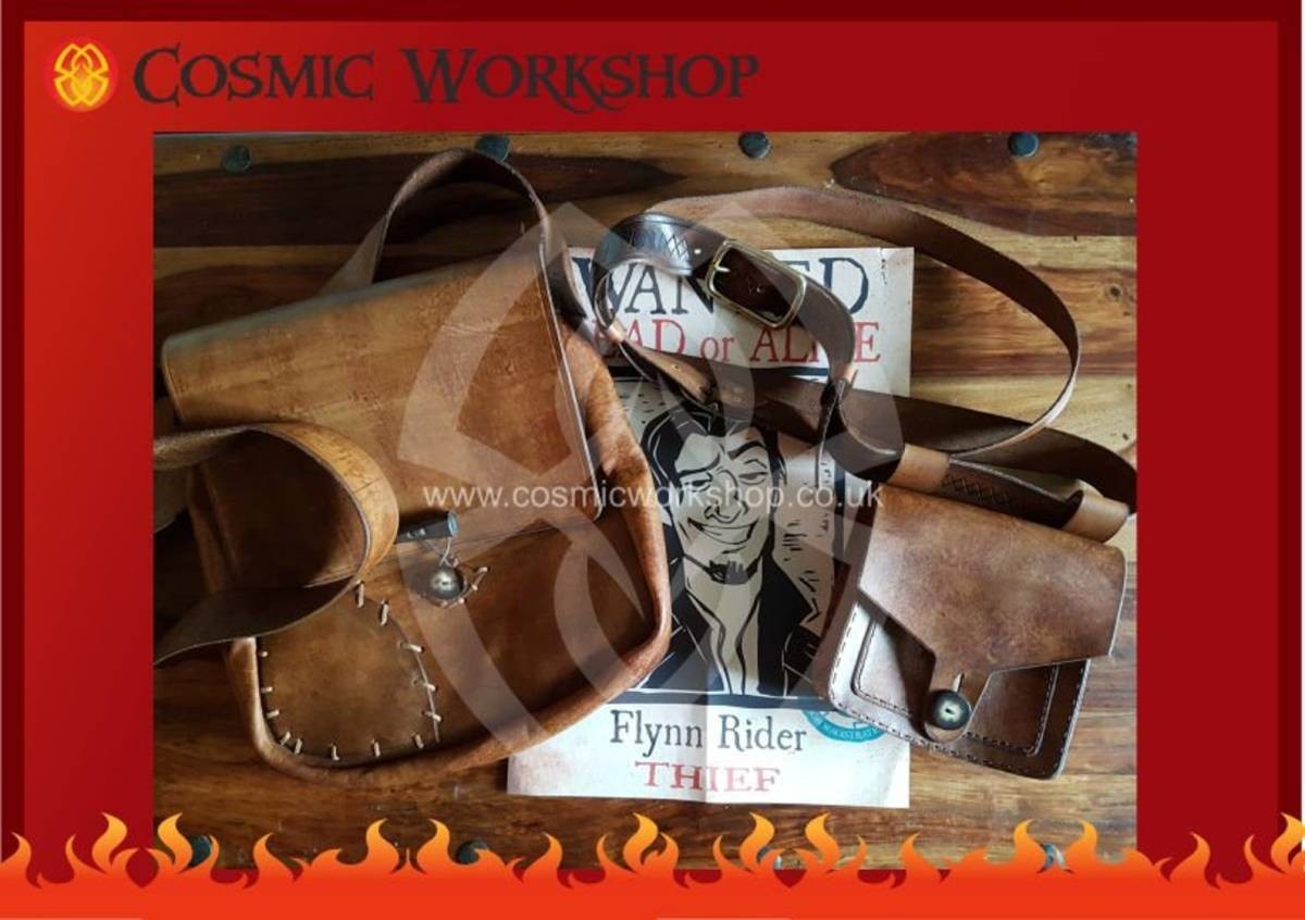 海外 限定品 送料込み 塔の上のラプンツェル フリンライダー レザーバッグセット拍卖