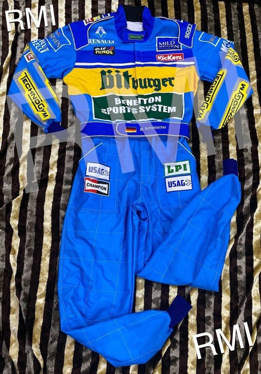 海外 限定品 送料込み ミハエル・シューマッハ F1 レーシングスーツ F1 Michael Schumacher 1995 サイズ各種 拍卖