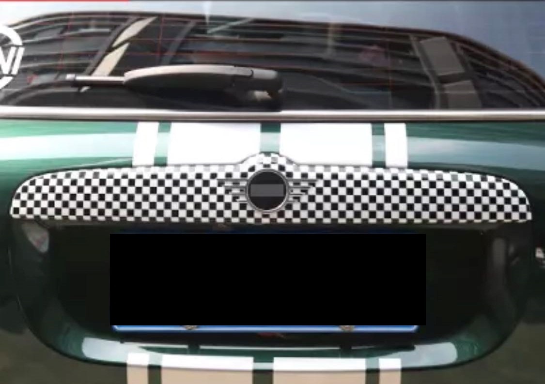 BMW MINI チェッカー バックドア ガーニッシュ ミニ F60 クロスオーバー ワン クーパーS クーパーS E クーパーD クーパーSD拍卖