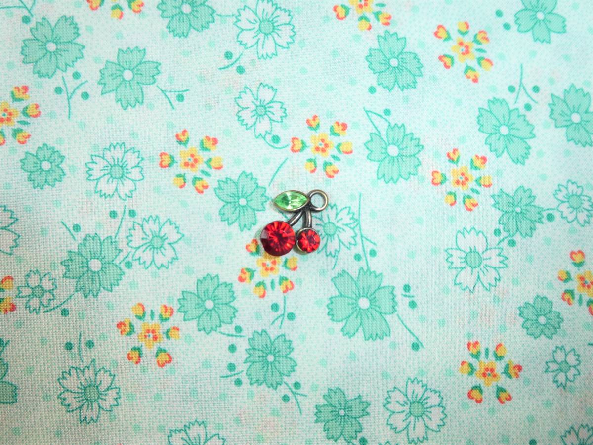 即決★レアusaレトロフラワー柄生地グリーン☆30’s復刻windham拍卖