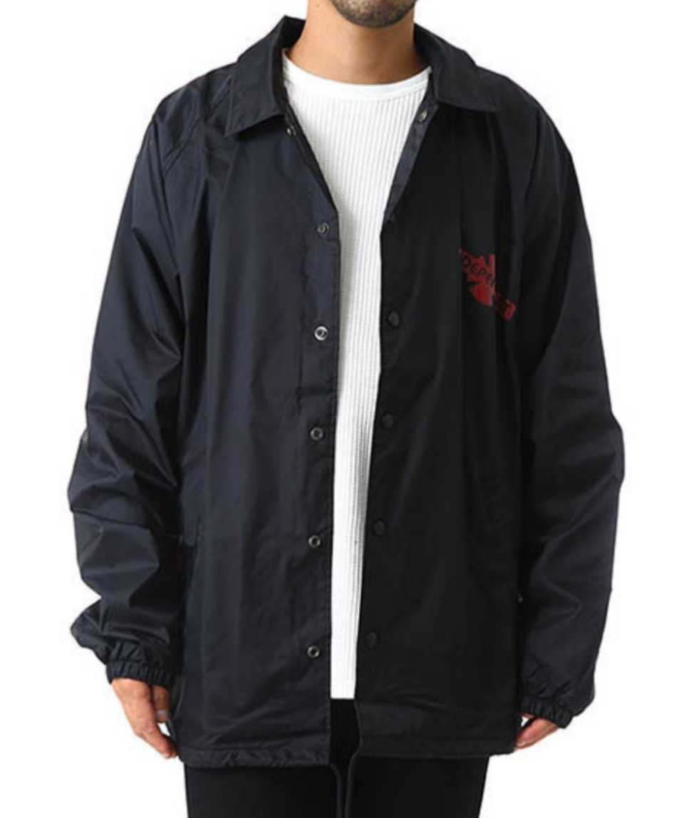 【S】INDEPENDENT インディペンデント/コーチジャケット/黒拍卖