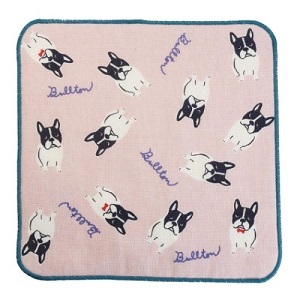 新品★柴田さんの住む東京わさび町★ハンドタオル★おすわりブルトン★フレンチブルドッグ★犬雑貨★送料210円拍卖