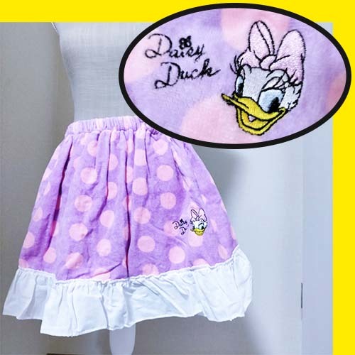 【かんたん仮装】スナップ式 エプロン タオル地 デイジーダック ディズニー ハロウィン スカート Dハロ拍卖