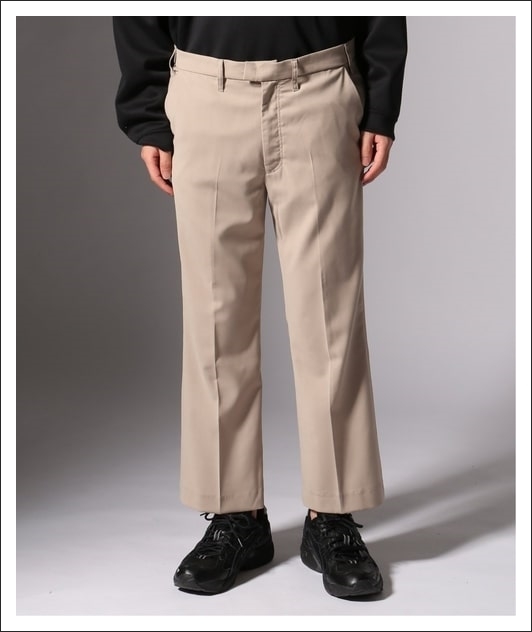 BASISBROEK スラックス フレア パンツ ベージュ 3 L レトロ メンズ 薄手 maison special united tokyo arrows voaaov bshop beams hare拍卖