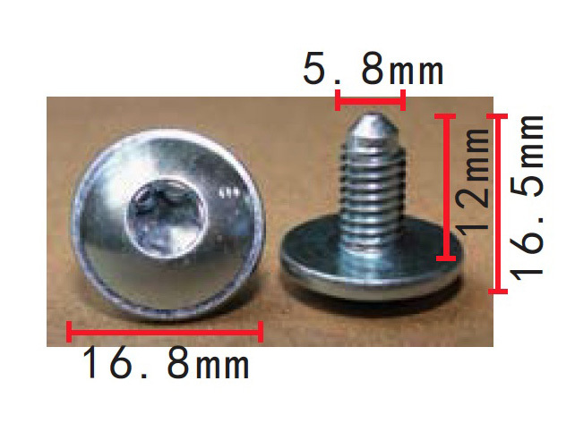 アッパ バンパー ロア カバー スクリュー ボルト VW & Audiに適合 純正品番 :N90749802 10個拍卖