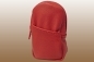 No.411RED Soft Zipper Leather Cases Col.:Red. Made in USA Utility Pouch拍卖