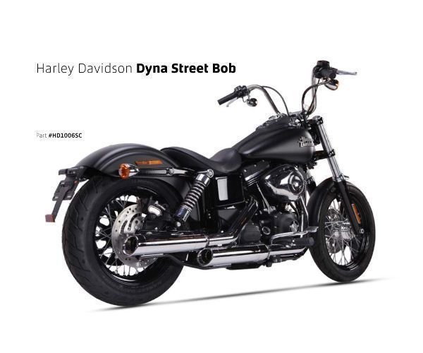 【送料800円】IRONHEAD(アイアンヘッド) HARLEY-DAVIDSON DYNA(ダイナ) STREET BOB(ストリートボブ) HC1-3C 2本出 スリップオン マフラー拍卖
