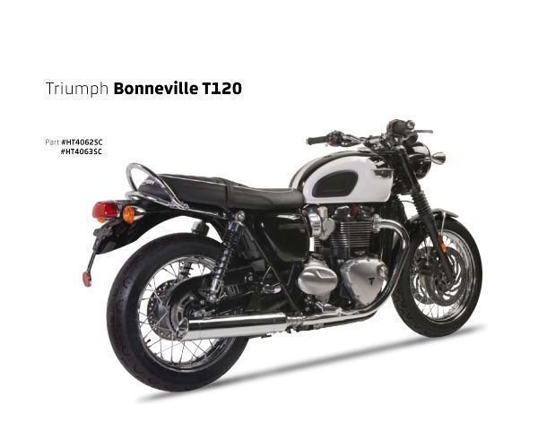 IRONHEAD(アイアンヘッド) TRIUMPH BONNEVILLE/T120(ボンネビル) HC1-2C 左右2本出 スリップオン マフラー【送料800円】拍卖